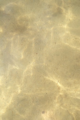 Sand under water
