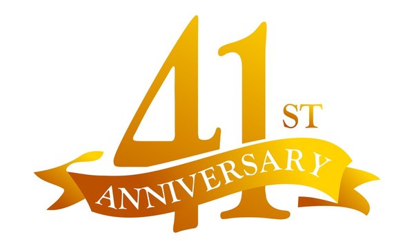 41 Year Ribbon Anniversary 