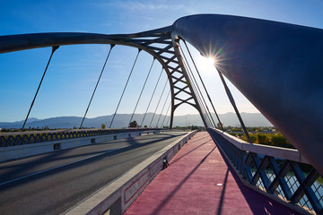 Obraz premium Cullera bridge over Xuquer Jucar river of Valencia