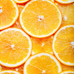 Orange slices background 
