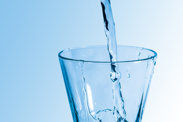 Glass of fresh water