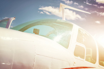 Cabin of a small sports plane