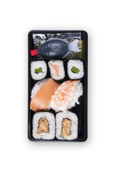 Black sushi box