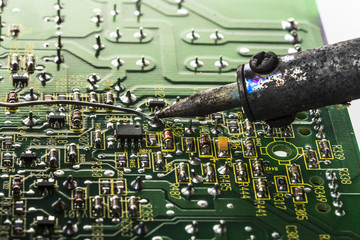soldering tin soldering electronic board