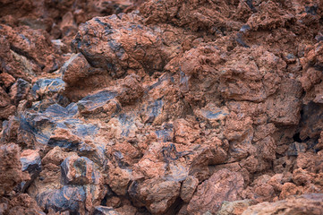 Brown volcanic clinker