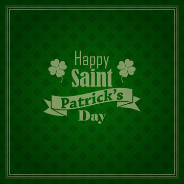 vector seamless green background for Saint Patrick's day