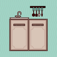 Kitchen icon design 
