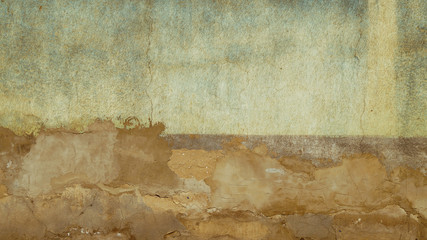 old dirty dingy wall cover, header