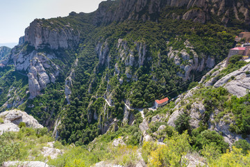 Summer Landscape - View from Montserrat Mountain, Spain