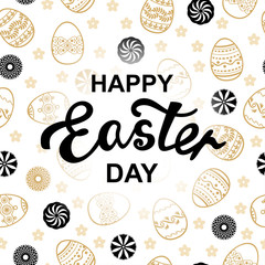 Easter greeting card background seamless