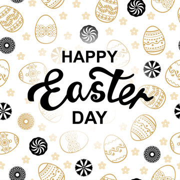 Easter greeting card background seamless