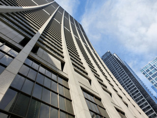 Chicago skyscraper downtown in loop - landscape color photo