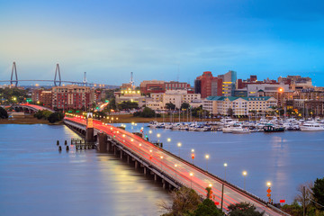 Obraz premium Skyline z Charleston