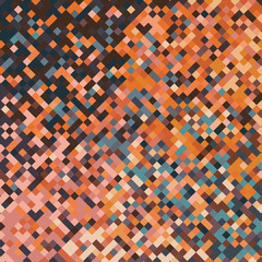 Fototapeta premium An abstract pixel art style vector background