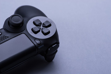 Black modern video game controller