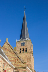 Fototapeta na wymiar Martini church in the historical center of Franeker