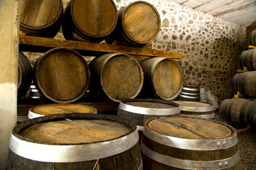 Wine barrels