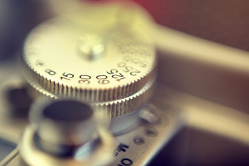 Close Up Of vintage camera