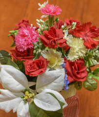 centro de flores, artificiales