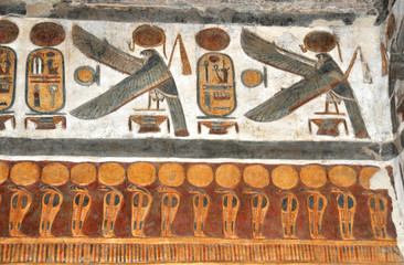 ancient egyptian painting of Horus
