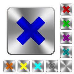 Fototapeta premium Steel cancel buttons
