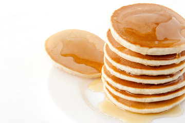 Pancakes with maple syrup. Pancake's Day 