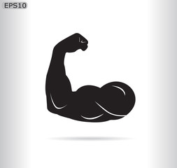 Biceps Flex Arm Vector Icon