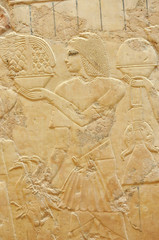 Banquet. Ancient Egyptian sculpture from tomb of Ramos