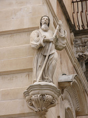 Sicile, Statue du pèlerin à Raguse