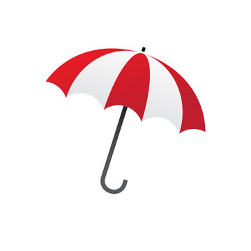 red white umbrella