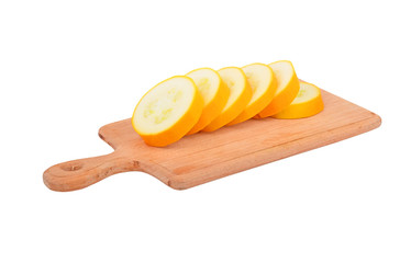 Yellow vegetable marrow (zucchini)