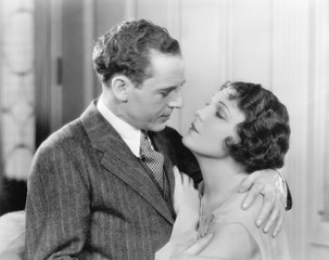 Couple hugging and holding each other 