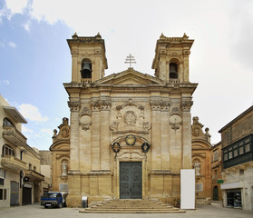 Obraz premium Church of St. George in Victoria. Gozo island. Malta