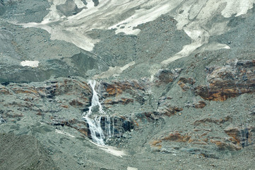 Glacier waterfall