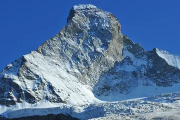 Crédence de cuisine en verre imprimé Cervin The Matterhorn in the evening