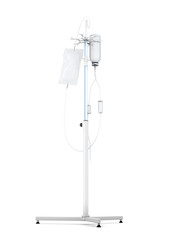 Stand for a dropper isolated on white background. 3d render image.