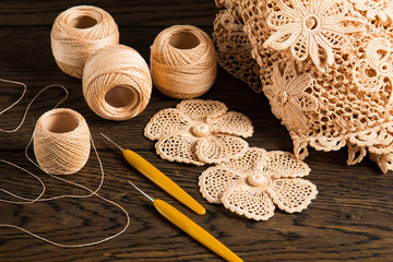 beautiful yarn for knitting Irish lace