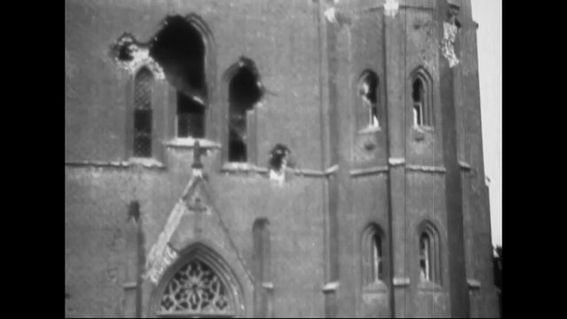 Captured German war film from World War One shows footage from the battlefield.
