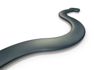 地を這い進む矢印