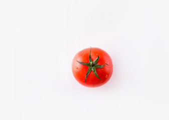 Tomato on a white background