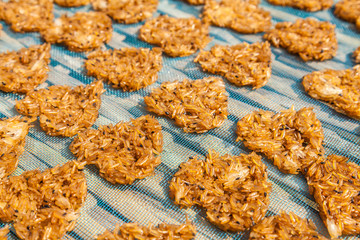 Brown rice spread heart symbol