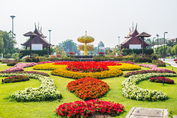 Obraz premium ROYAL FLORA RATCHAPHRUEK, International Horticulture Exposition for His Majesty the King, Chiangmai, Thailand 