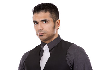 handsome hispanic businessman