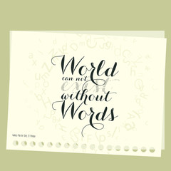 Word and Worlds, World Poetry Day