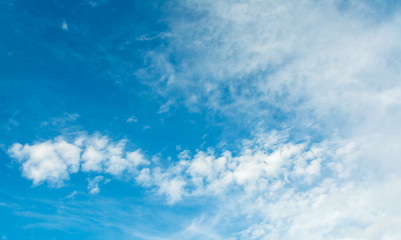 Fototapeta na wymiar image of blue sky on day time for background