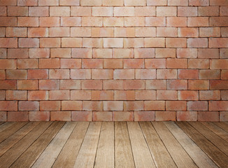 Wood and brick interior room