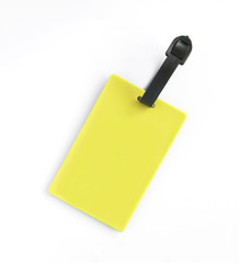 suitcase label isolated on white background