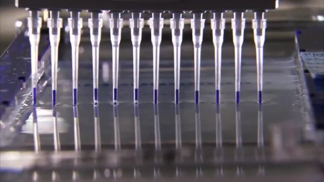 At the U.S. Government&rsquo;s Genome Sequencing Center, DNA is analyzed in the lab.
