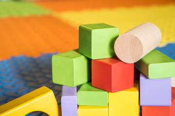 colorful wooden toy