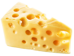 Piece of Swiss cheese.